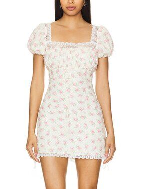 For Love & Lemons Maxine Coquette Floral Lace Mini Dress Size XXS